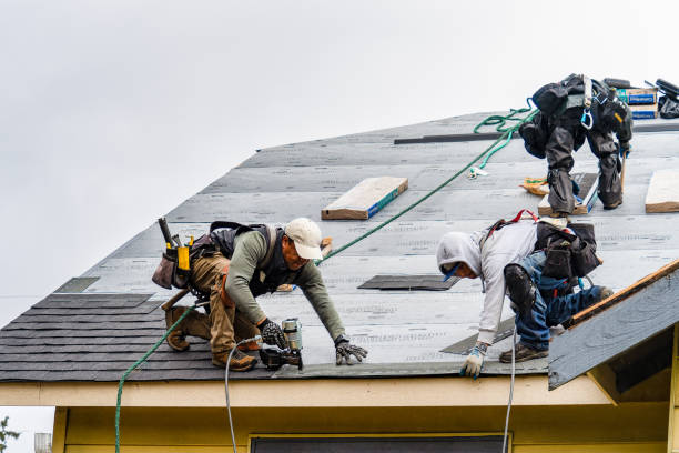 Professional Gutter Installation technician working in New Melle, MO